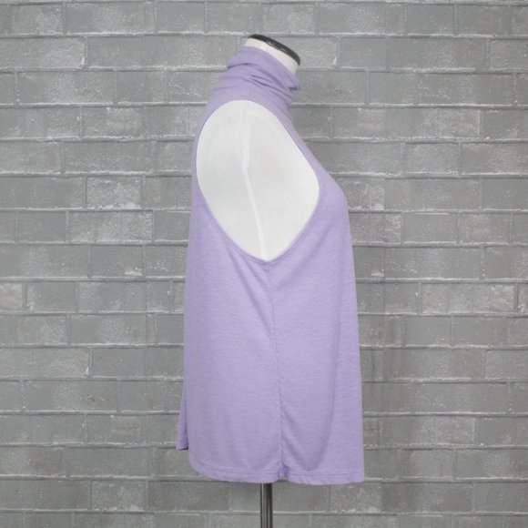 Free People Topanga Lilac Sleeveless Turtleneck Top S - Picture 6 of 15